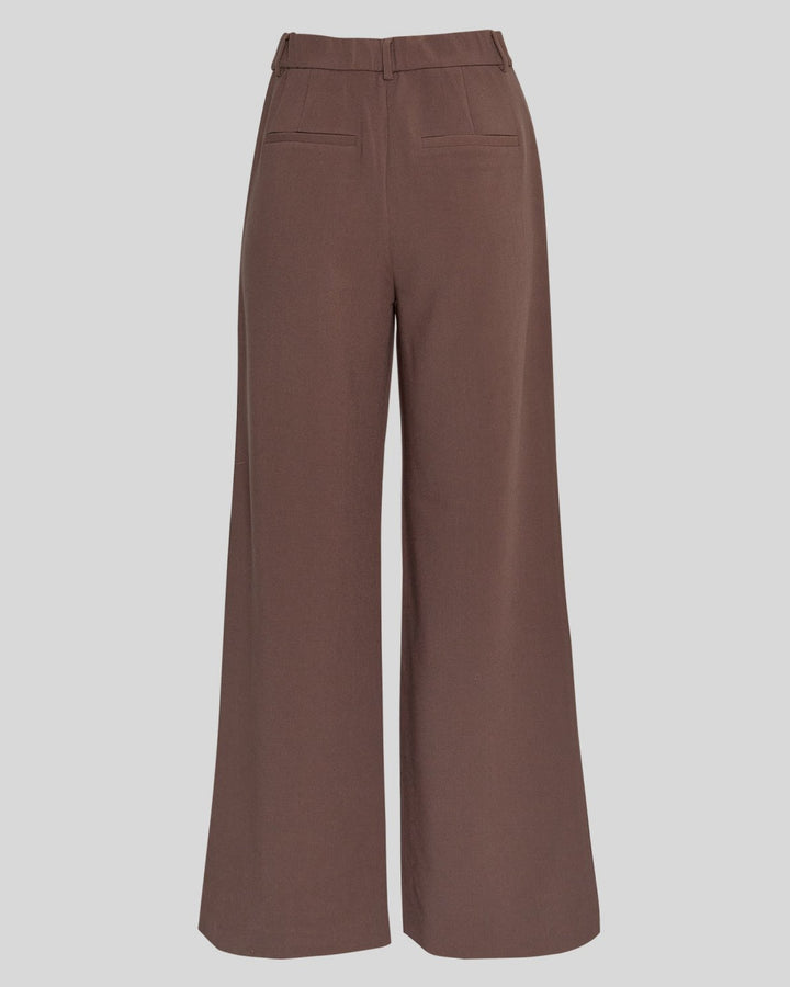 Macy Michelle HighWaist Wide Pant Long - Hot Fudge