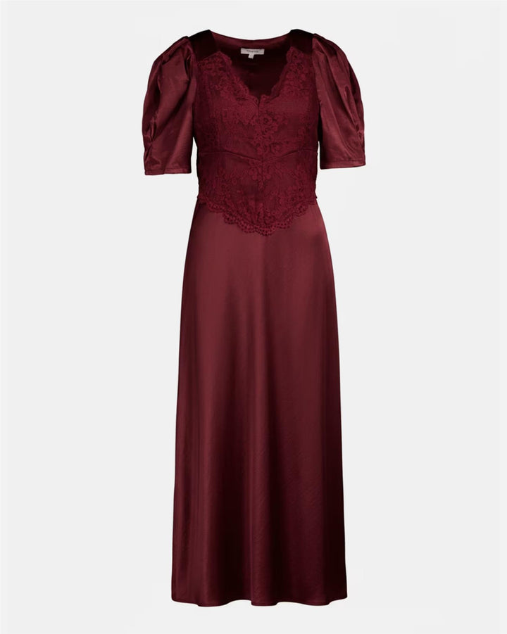 Vaiana Long Dress - Deep Cherry