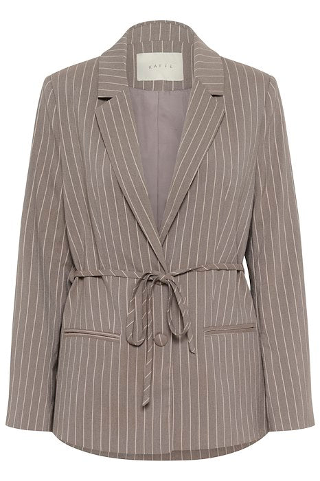 KAmeril Blazer - Beige Pinstripe