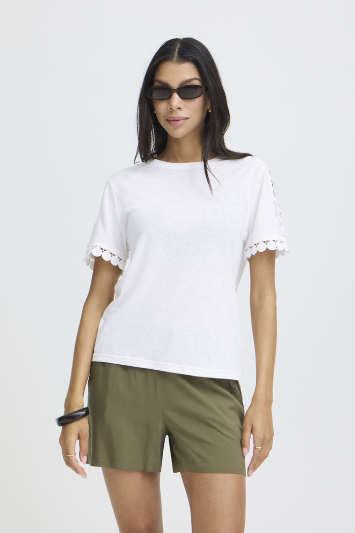 BYSOLTA T-SHIRT - Marshmallow