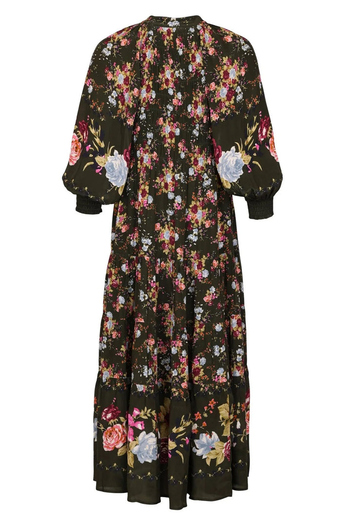 Bohemian Shift Dress - Forest Bouquet