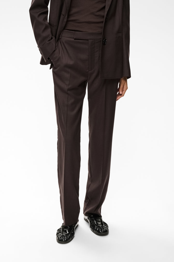 CADIE MEL CORE TAPERED PANT - Chocolate Brown Melange