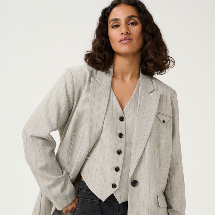 KAkaysa Blazer - Grey pinstripe