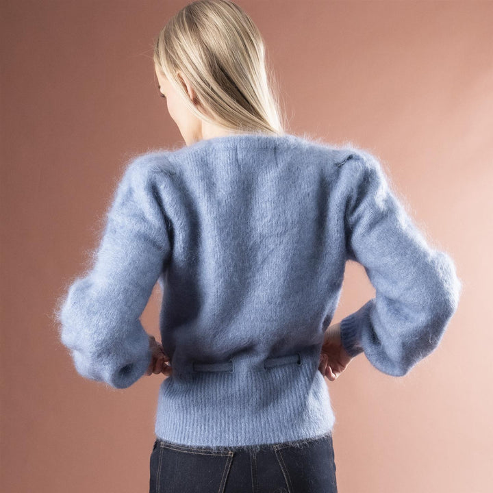 Malin Chunky Cardigan - Denim Blue
