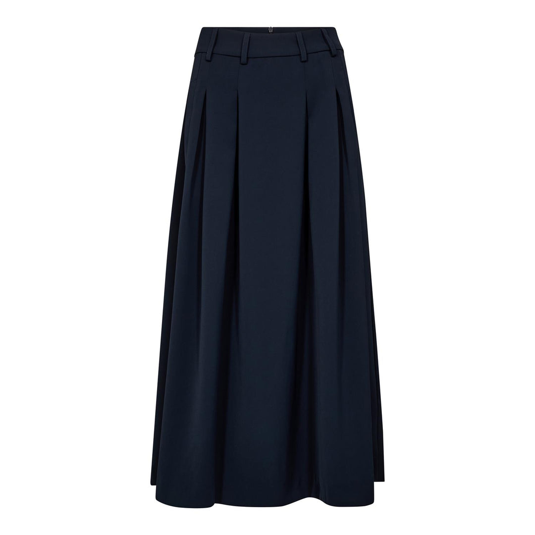 Anya Pleat Skirt - Navy