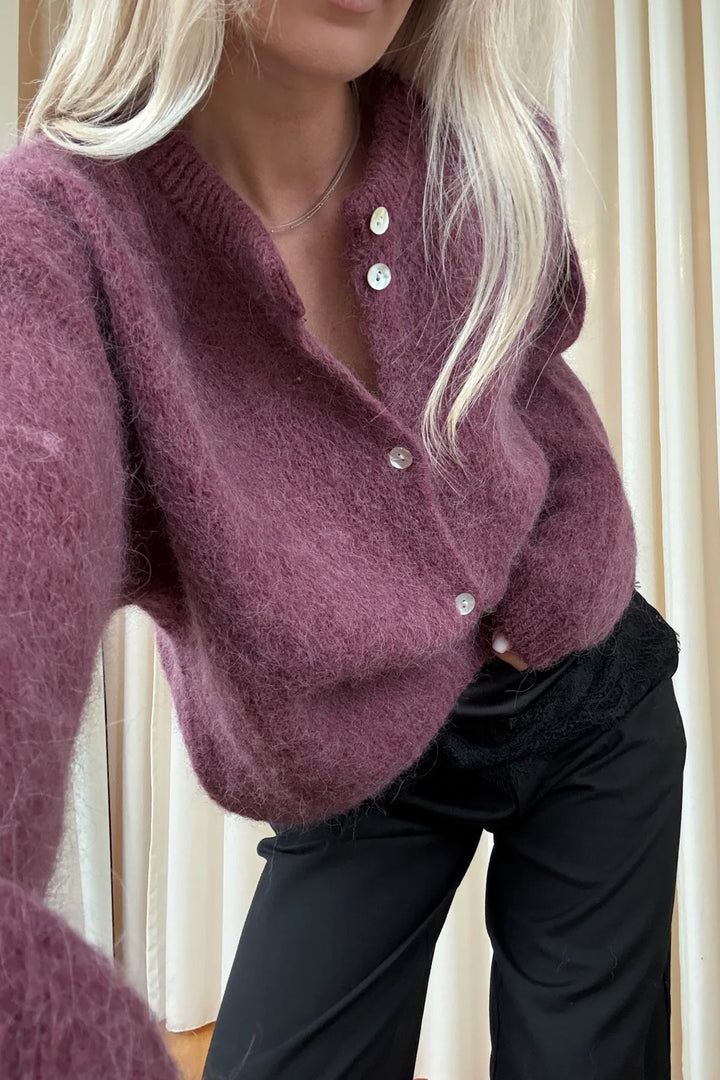 Kae Knit Cardigan - Rust