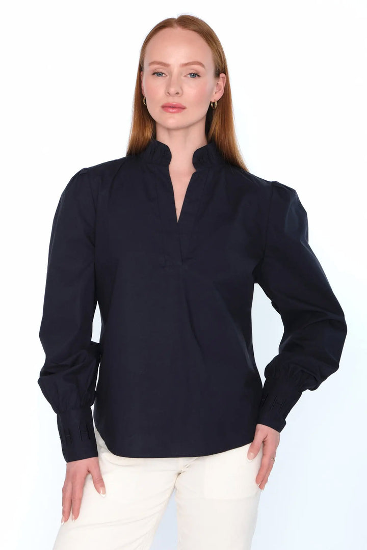 MIE Blouse - Navy Blazer