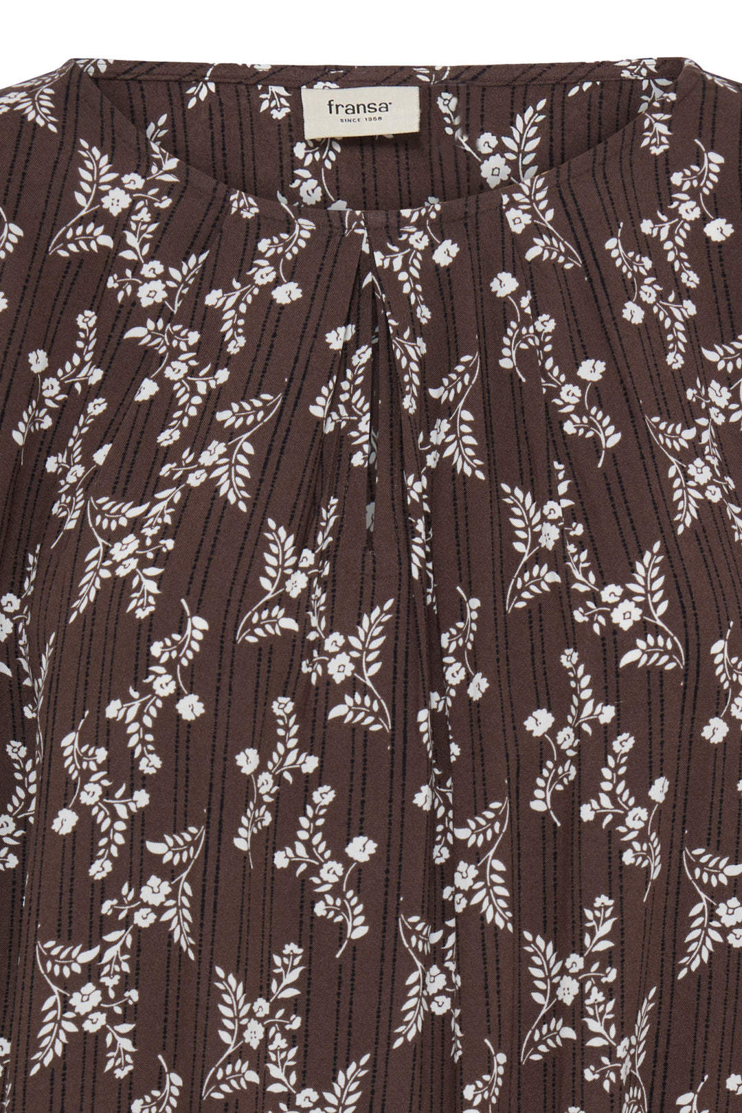 FRMERLE Blouse - FLOWER DROP HOT FUDGE