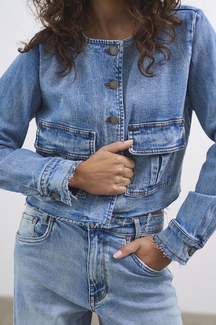 Dango 144 Short Jacket - Light Blue Retro Wash