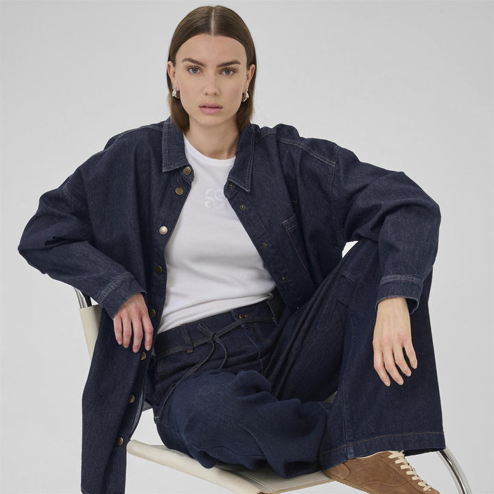 Malo 143 Shirt - Dark Blue Un-Wash