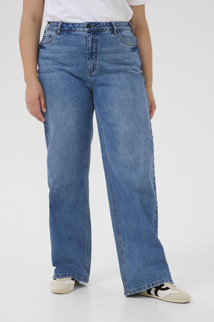 KCleoana Wide Long Jeans - Vintage Blue