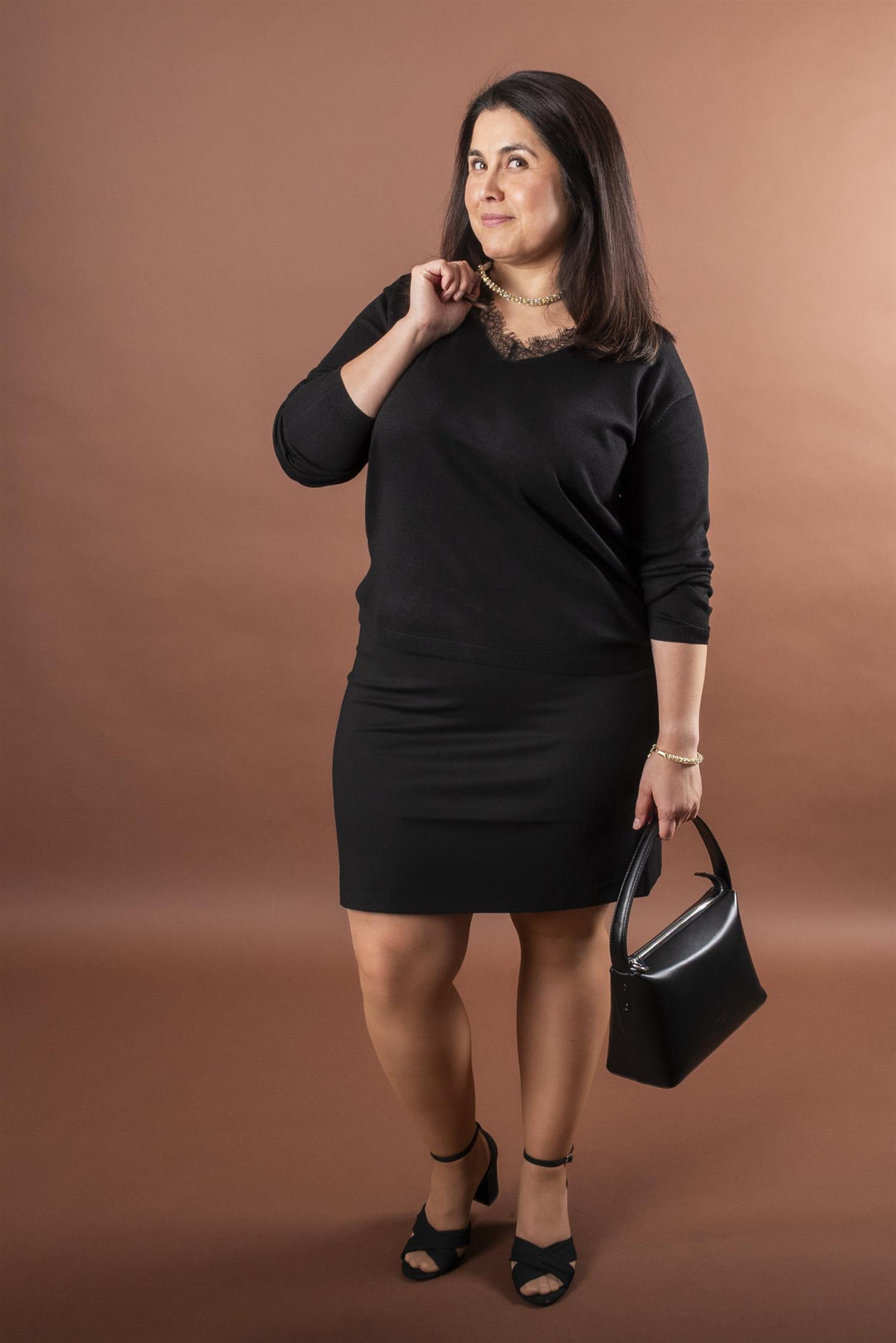 KAlizza Lace Pullover - Black