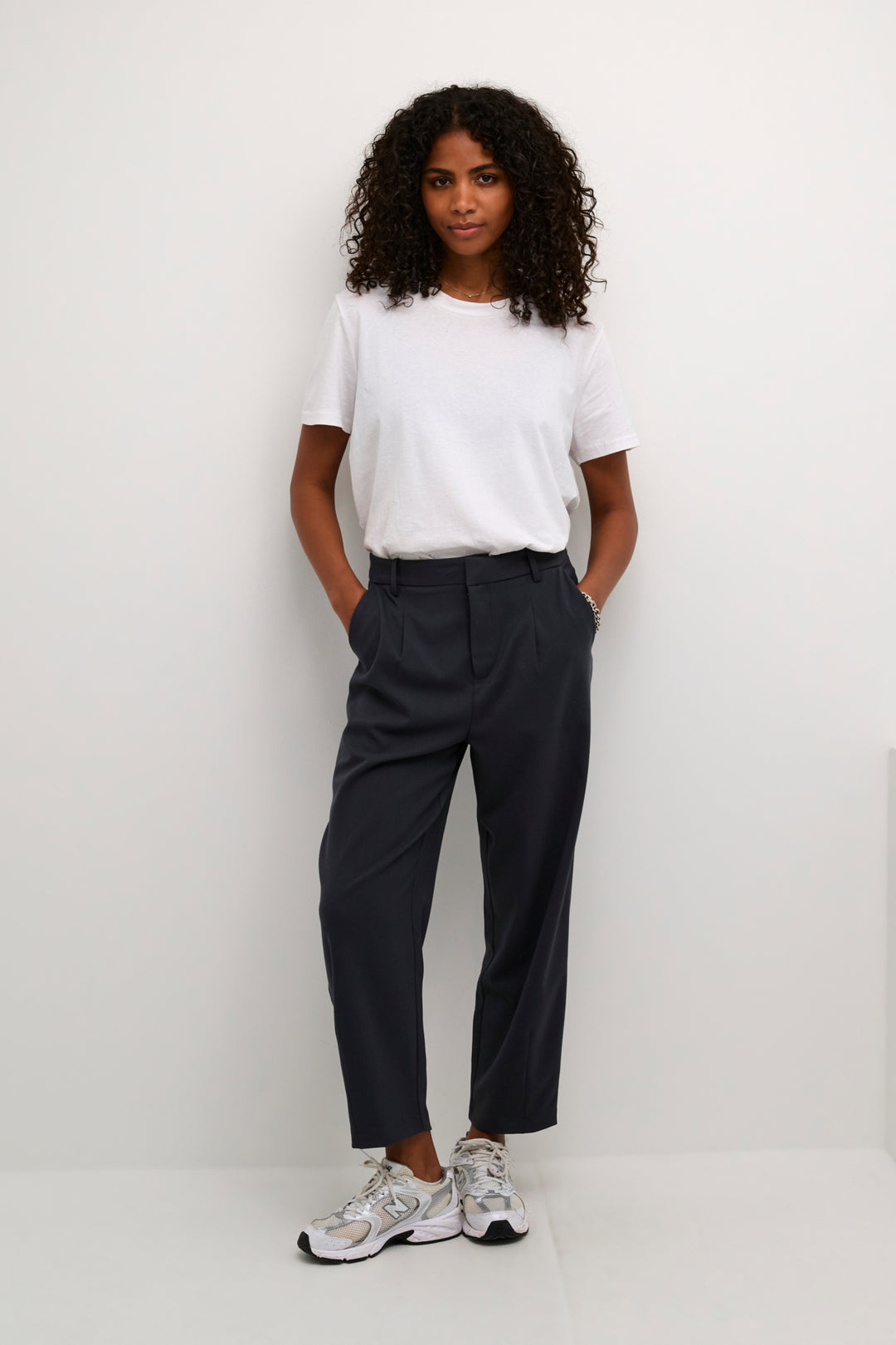 KAmerle 7/8 Pants Suiting - Black Oyster