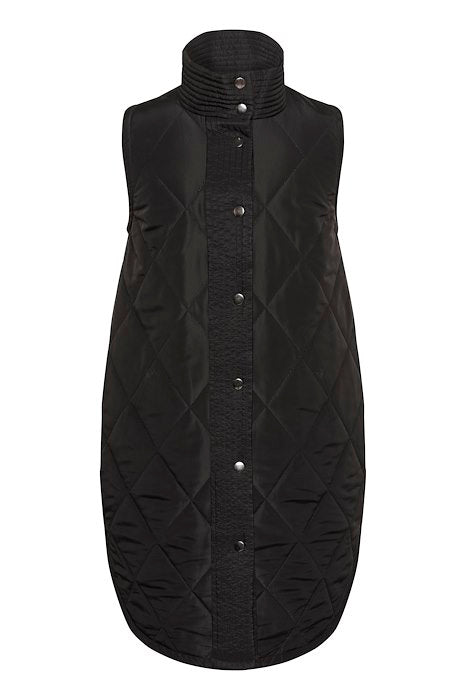 KCmalena Qouilted Waist Coat - Black deep