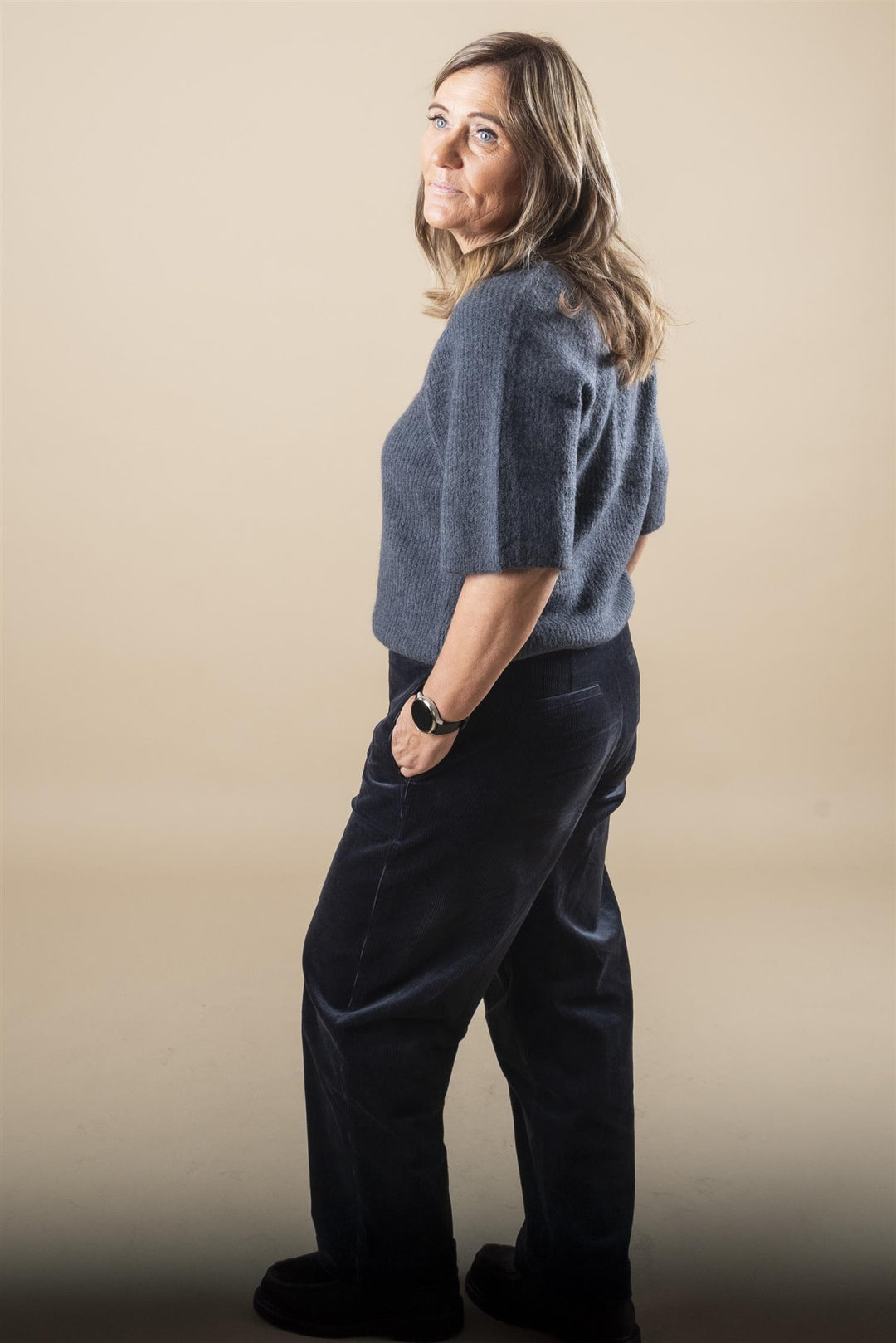 Milania Hope 2/4 Pullover V -  India Ink