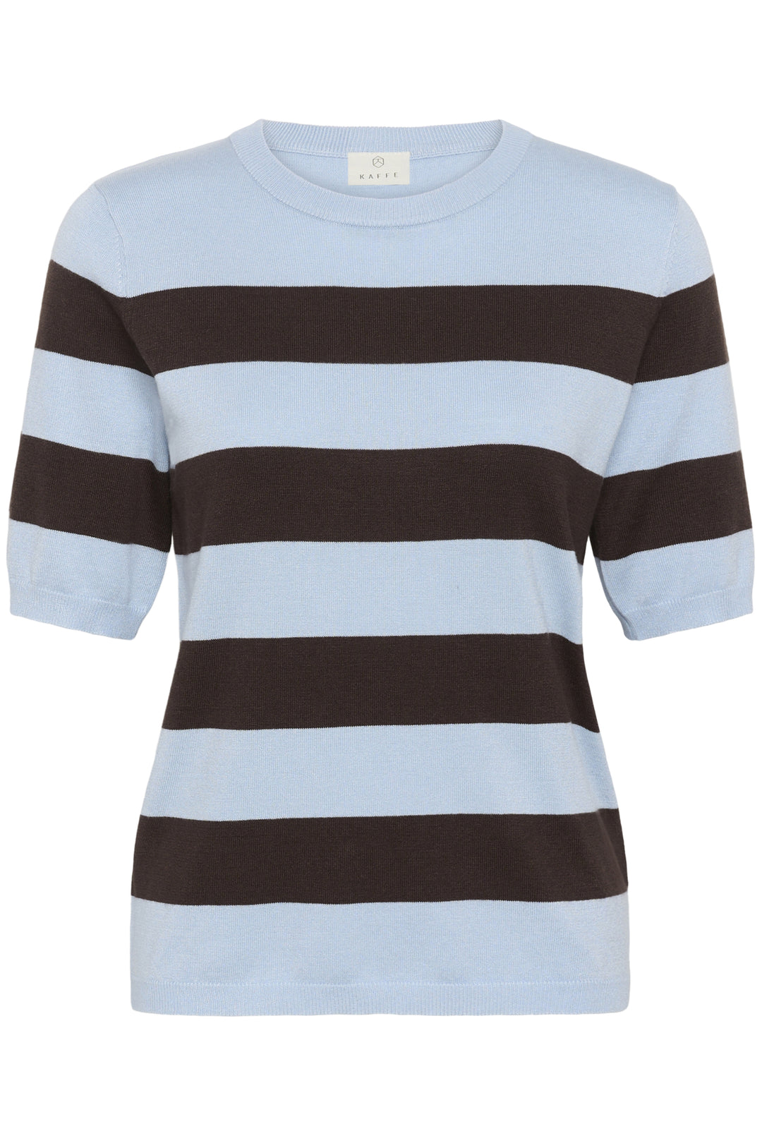 KAlizza Striped Knit - Blue fog / Brown Wide Stripe