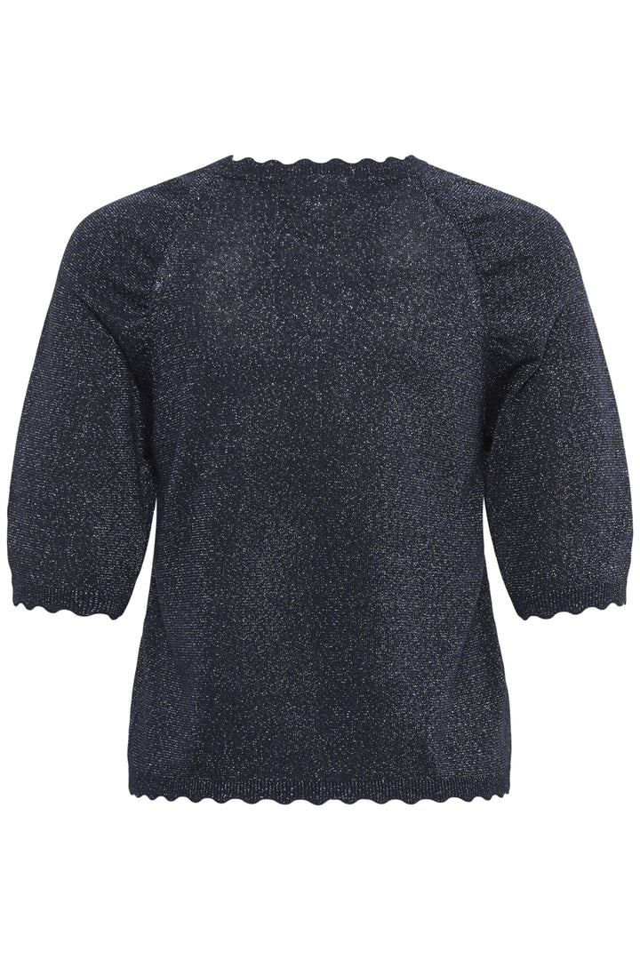 Dot Pullover - Navy with lurex