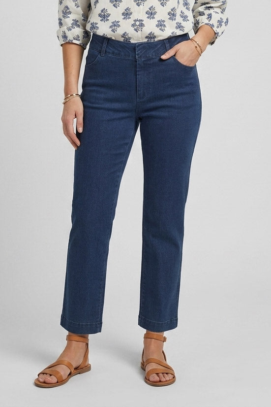 BYKAFKA DIXI STRAIGHT JEANS - Mid Blue Denim