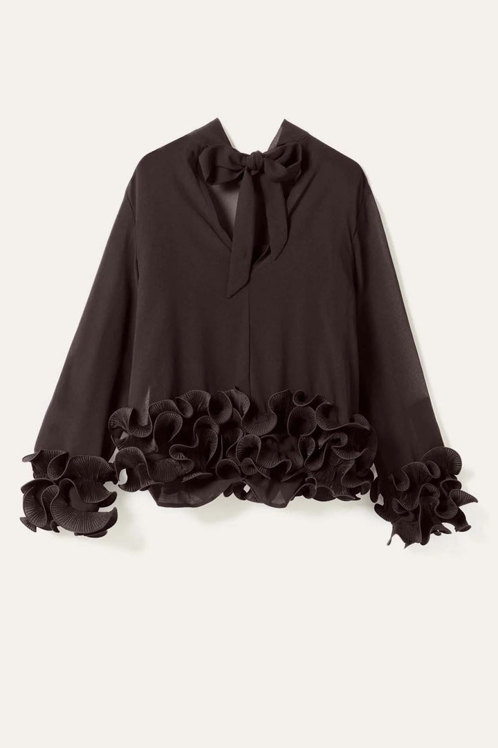 Latanietta Blouse - Brown
