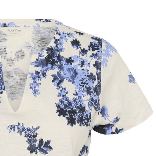 Gesinas T-Shirt - Blue Shadow Flower