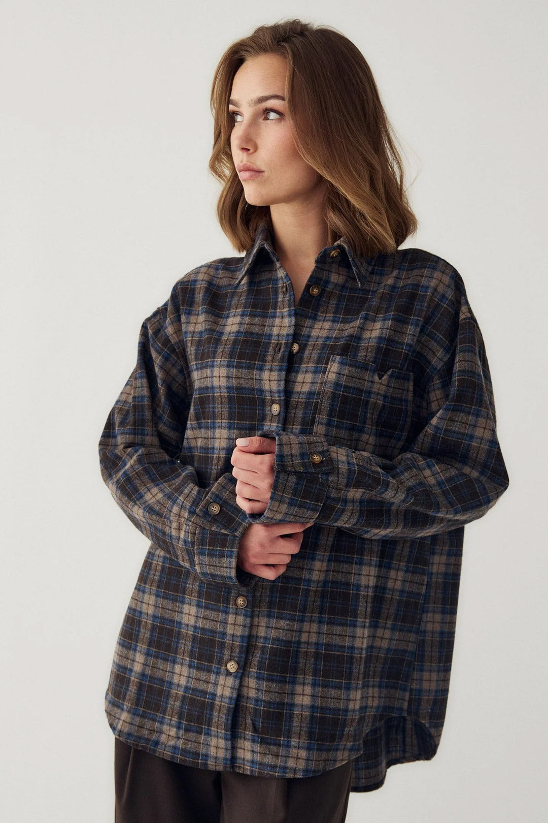 Marlon Shirt - Brown Blue