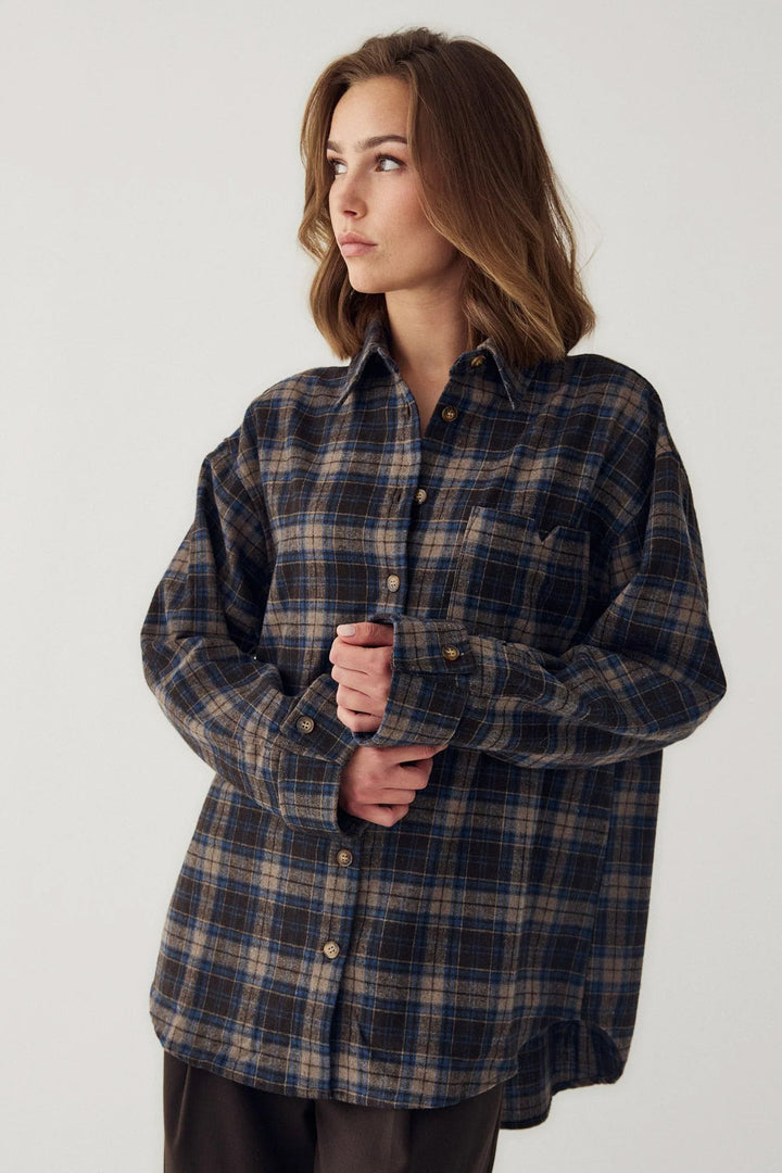 Marlon Shirt - Brown Blue
