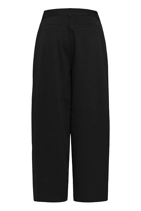 Evelina Barrel Pants - Black