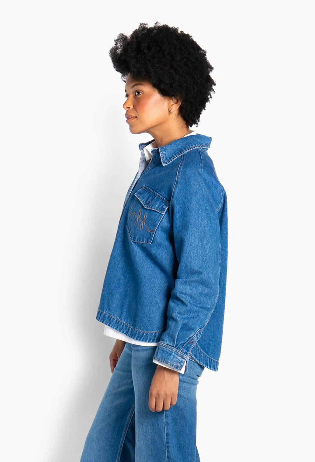 Kylie Blue Shirt - Med. Blue Denim