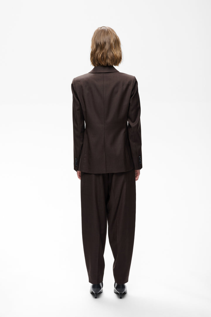 CADIE MEL CORE BLAZER - Chocolate Brown Melange