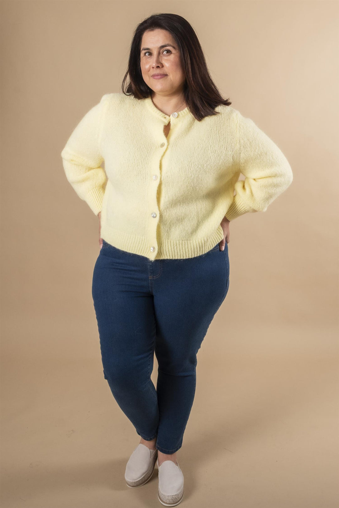 GULVIG KNIT CARDIGAN - Popcorn