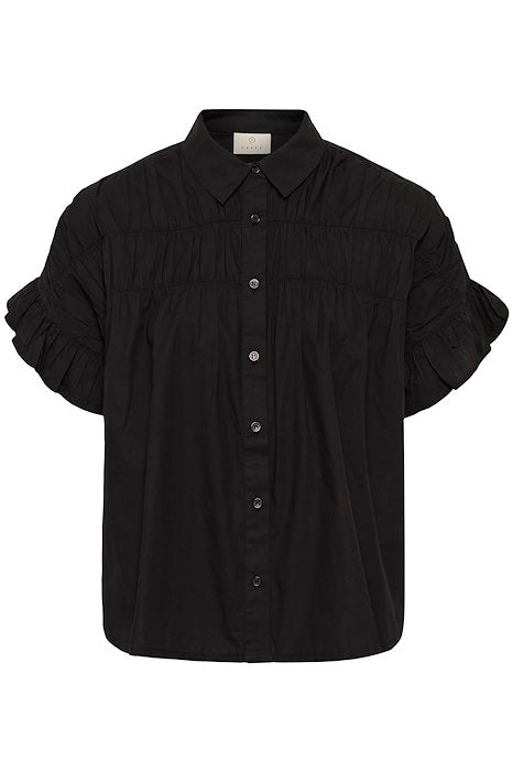 KAverdina Flouncce Shirt - Black Deep