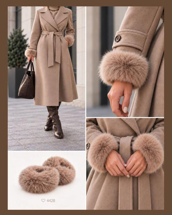 Cuff Fake Fur - Black