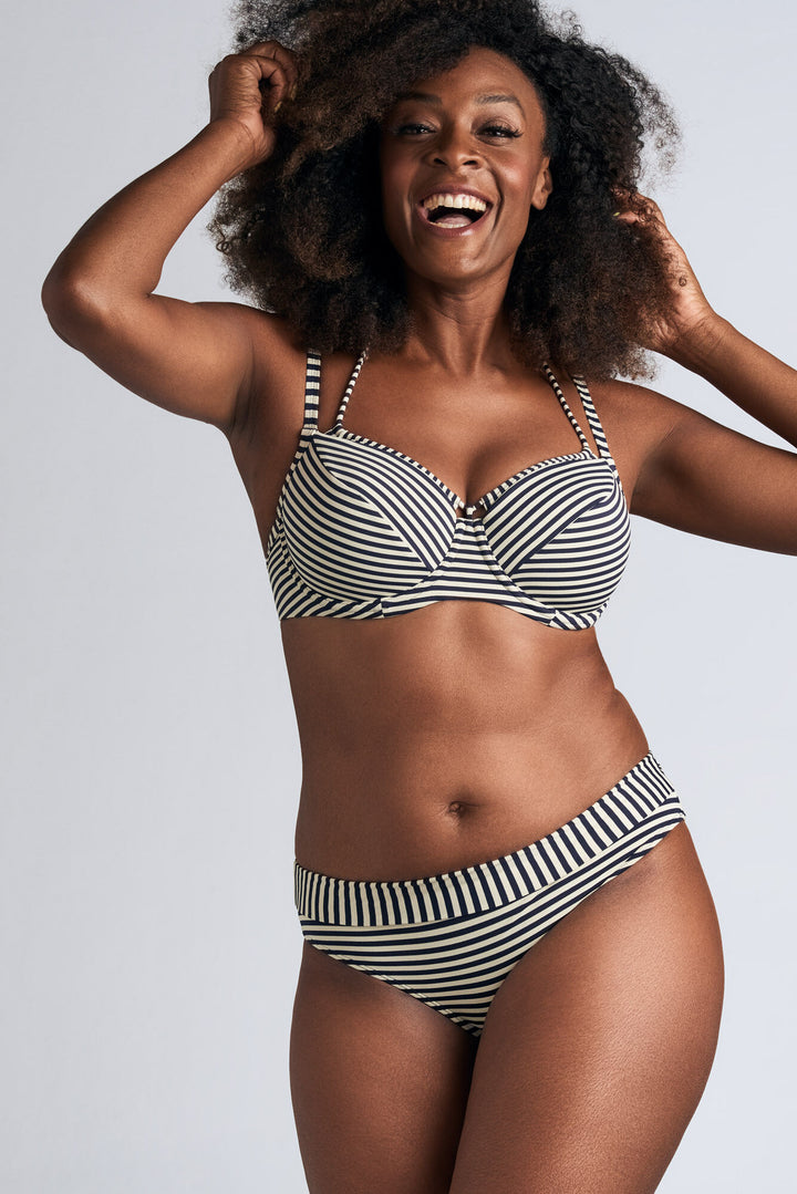 Holi Vintage Fold Down Briefs - Navy stripe