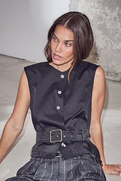 Rabi Belt Vest - Black