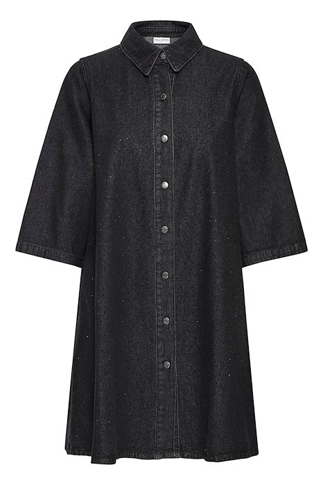 PZDECOLE DRESS - Black Denim