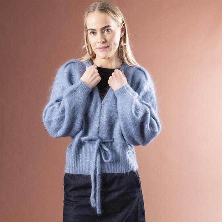 Malin Chunky Cardigan - Denim Blue