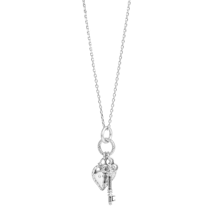 Open My Heart Necklace Long - Silver