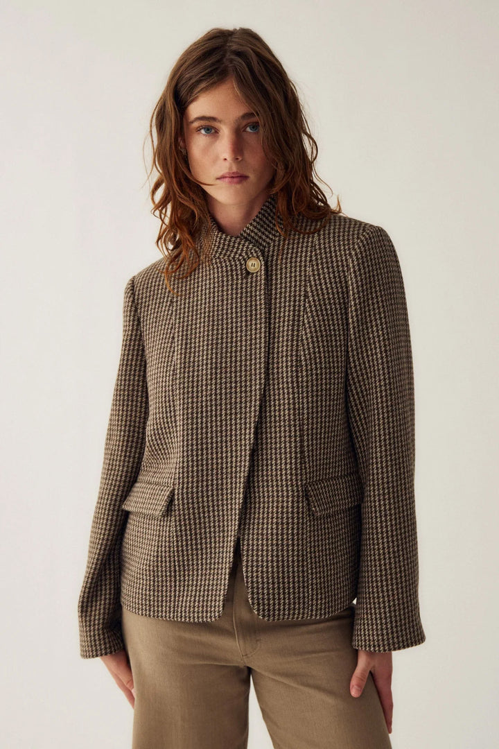 Monique Blazer - Brown Check