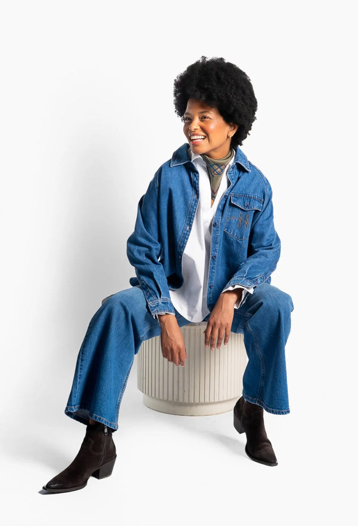 Kylie Blue Shirt - Med. Blue Denim