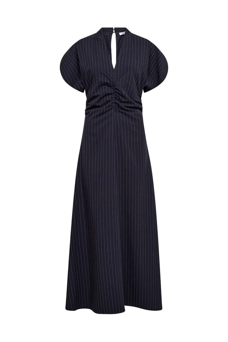LicaCC Pin Gathering Dress - Navy