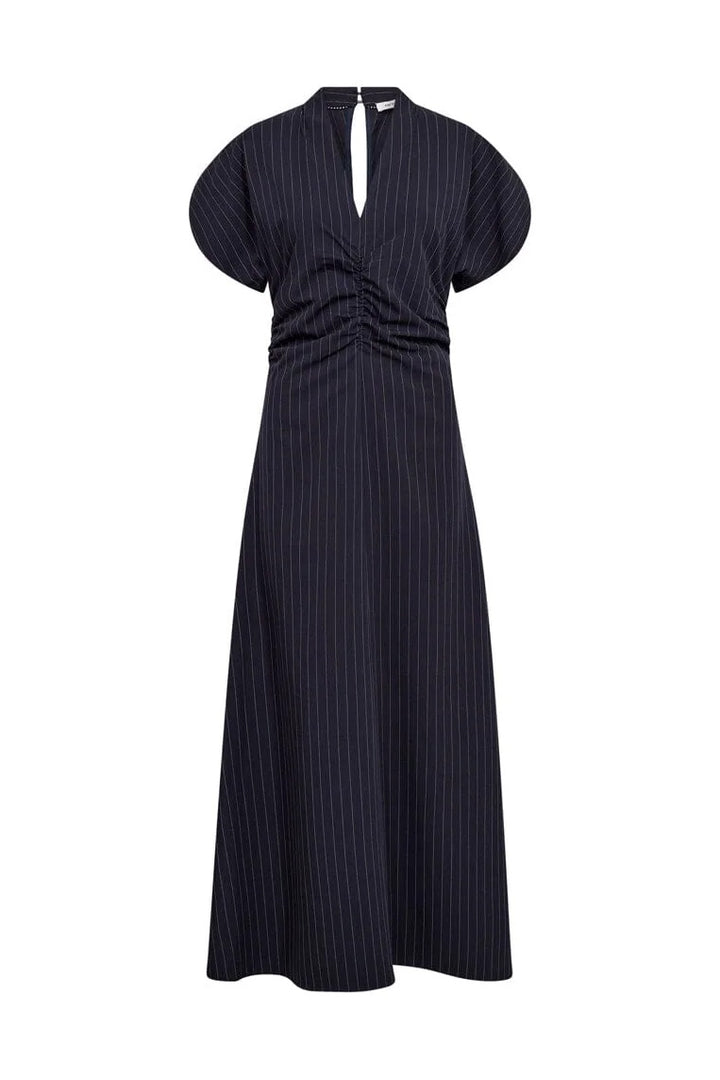 LicaCC Pin Gathering Dress - Navy