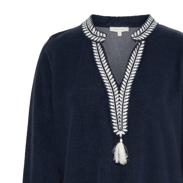 Kaftan Top - Navy