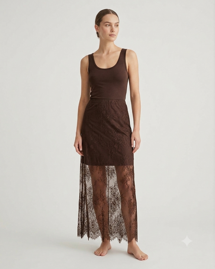 Dusty HighWaist Skirt - Delicioso