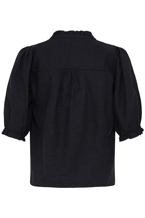 BYFALAKKA PUFF BLOUSE - Meteorite