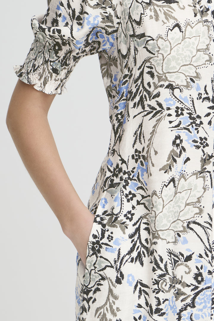 FRARIANA Dress 18 - FEMI BOUQUET GRAY MORN