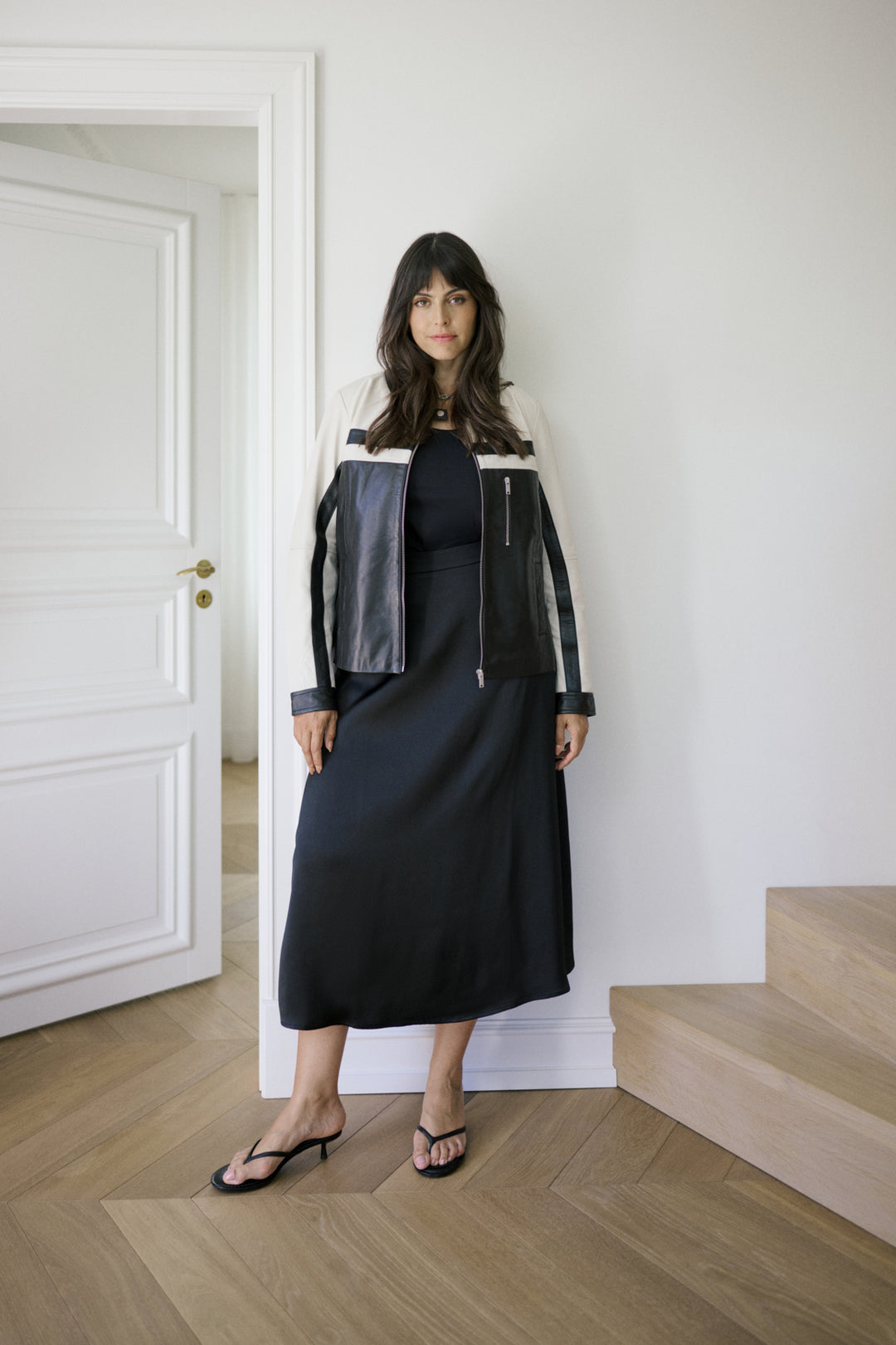 KCrayna Leather Jacket - Black deep