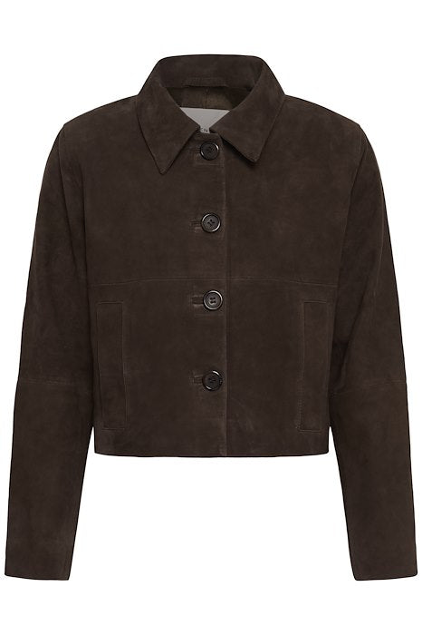 PetraMW Suede Jacket - Dark Brown