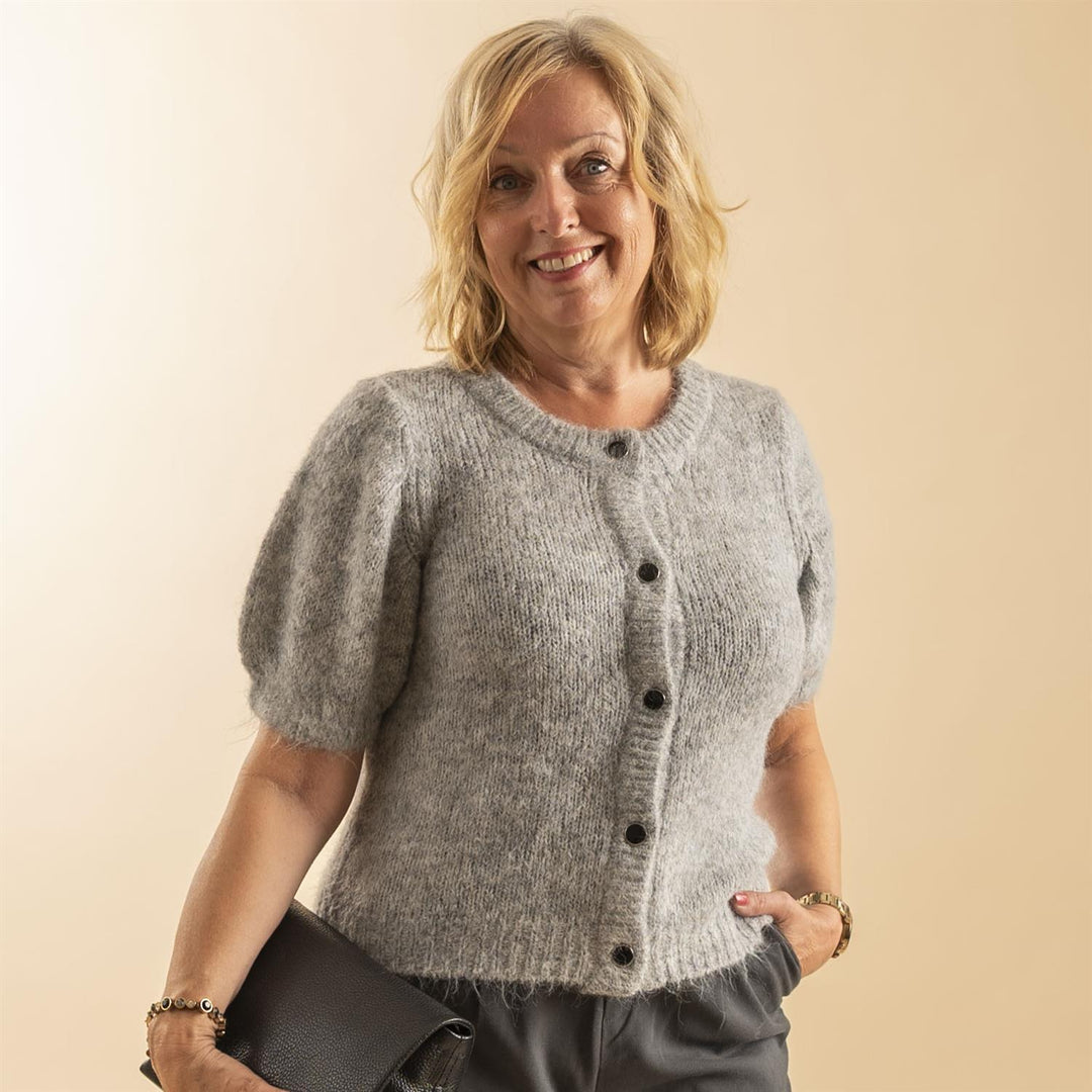 KAemilie Evi Cardigan - Grey melange