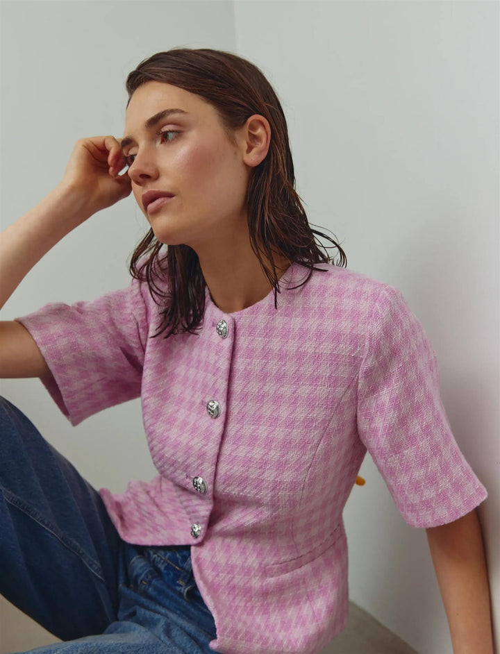 Kasaundra Blazer - Baby Pink