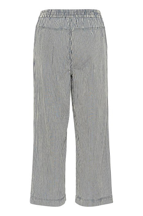 KAnaya Striped Culotte Pants - Midnight/White Stripe